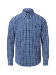 Polo Ralph Lauren Męska koszula casualowa - Custom Fit Mężczyźni Modern Fit Bawełna niebieski w kratkę, XXL. Niebieskie koszule Polo Ralph Lauren, m, bez wzorów, z bawełny, bez kołnierzyka, bez ramiączek. Za 769.95 zł.