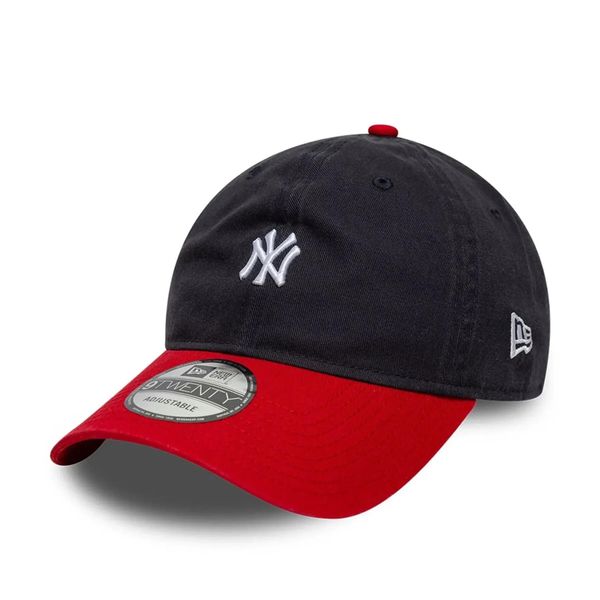 Czapka baseballowa New York Yankees New Era 9Twenty Mini Washed Contrast. Czerwone czapki z daszkiem New Era, bez wzorów, z bawełny. Za 163.50 zł.