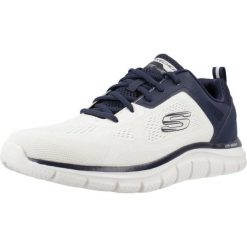 Buty Mężczyzna Skechers Track biały. Brązowe buty sportowe casual Skechers, bez wzorów, bez zapięcia. Za 274.99 zł.