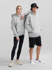 Bluza z kapturem Hummel Loose Bee. Szare bluzy z kapturem Hummel, na jesień, s, z aplikacjami, z bawełny, z kapturem. Za 278.45 zł.