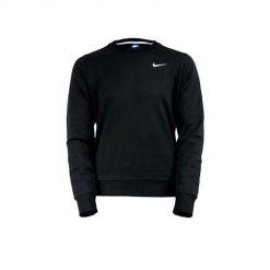 Bluza sportowa męska Nike Club FT Crew. Czarne bluzy bez kaptura Nike, l, bez wzorów, bez kaptura. Za 273.00 zł.