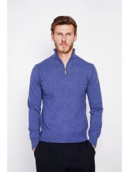 C& Jo Sweter w kolorze niebieskim rozmiar: 44. Niebieskie swetry nierozpinane C& Jo, bez wzorów, ze splotem, bez kołnierzyka, bez ramiączek. Za 152.99 zł.