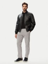 JOOP! Kurtka skórzana Clouson 80100851 Czarny Regular Fit. Czarne kurtki JOOP!, m, bez wzorów, ze skóry, bez kaptura. Za 2,409.00 zł.