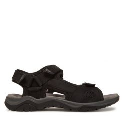 Sandały Bugatti. Czarne sandały Bugatti, bez zapięcia. Za 229.99 zł.