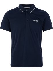 Regatta Funkcyjna koszulka polo "Maverick V" w kolorze granatowym rozmiar: 4XL. Niebieskie koszulki polo Regatta, xl, bez wzorów, z materiału, bez kołnierzyka, bez ramiączek, outdoorowe. Za 72.45 zł.