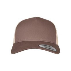 Czapka Flexfit 5-panel retro 2-tone. Brązowe czapki z daszkiem FLEXFIT, bez wzorów. Za 86.50 zł.