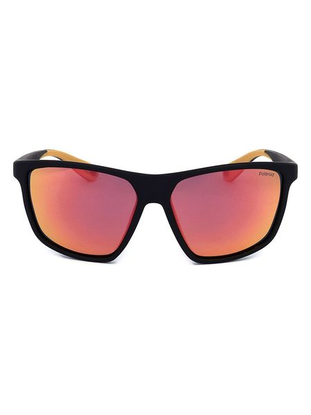 Polaroid Męskie okulary przeciwsłoneczne w kolorze czarno-pomarańczowym rozmiar: 59. Czarne okulary przeciwsłoneczne Polaroid. Za 188.40 zł.