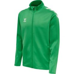 Bluza sportowa dla dorosłych Hummel Core XK Poly Zip Sweat. Zielone bluzy bez kaptura Hummel, xl, bez wzorów, bez kaptura. W wyprzedaży za 197.00 zł.