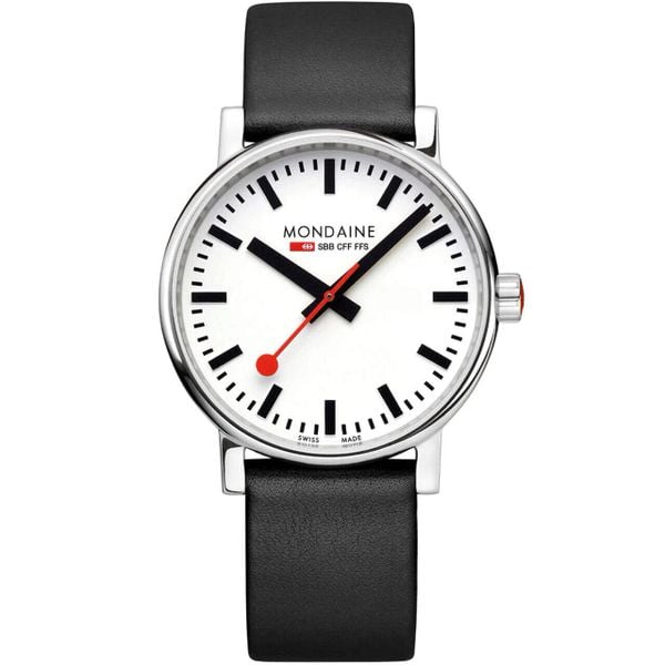 Zegarek męski Mondaine MSE.40110.LBV, Quartz, 40mm, 3ATM. Szare zegarki mondaine, ze stali. Za 1,238.20 zł.
