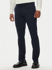 Boss Chinosy Kaito1 50487966 Granatowy Slim Fit. Niebieskie eleganckie spodnie Boss, m, z bawełny. Za 409.99 zł.