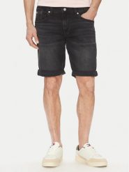 Tommy Jeans Szorty jeansowe Ronnie DM0DM20945 Czarny Regular Fit. Czarne szorty Tommy Jeans, m, bez wzorów, z bawełny. Za 299.99 zł.
