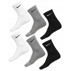 Skarpety Nike Everyday Cushioned 6 par. Brązowe skarpety Nike, bez wzorów. Za 106.00 zł.