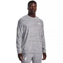 Bluza męska Under Armour RIVAL TERRY LC CREW M. Szare bluzy Under Armour, m, bez wzorów, bez kaptura. Za 129.99 zł.