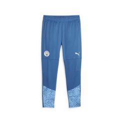 Spodnie treningowe Manchester City 2023/24. Niebieskie spodnie treningowe długie Puma, s, bez wzorów. W wyprzedaży za 186.50 zł.