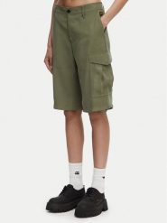 G-Star Raw Szorty materiałowe Bermuda Cargo D29016-D522 Zielony ciemny Relaxed Fit. Zielone szorty G-Star Raw, m, bez wzorów, z bawełny, retro. Za 469.99 zł.