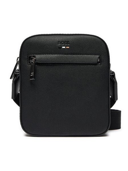 Boss Saszetka Ray Ns 50536475 Czarny. Czarne saszetki i nerki Boss, bez wzorów, ze skóry, bez dodatków. Za 429.99 zł.