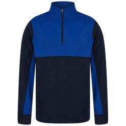 Męska Bluza Dresowa Z Zamkiem Błyskawicznym W Bloku Kolorystycznym. Czarne bluzy FINDEN & HALES, m, bez wzorów, z dresówki, bez kaptura. Za 198.99 zł.