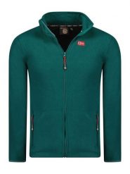 Geographical Norway Kurtka polarowa "Ulysse" w kolorze zielonym rozmiar: XL. Zielone kurtki Geographical Norway, xl, bez wzorów, z polaru, bez kaptura. Za 78.95 zł.