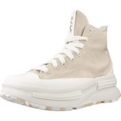 Buty CONVERSE RUN STAR LEGACY CX PLATFORM CANVAS & SUEDE Beżowy. Brązowe buty do biegania Converse, bez wzorów, z tkaniny, bez zapięcia. Za 298.99 zł.
