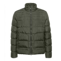 Kurtka GEOX 166123 Zielony. Zielone kurtki Geox, bez wzorów, z tkaniny, bez kaptura. Za 506.99 zł.