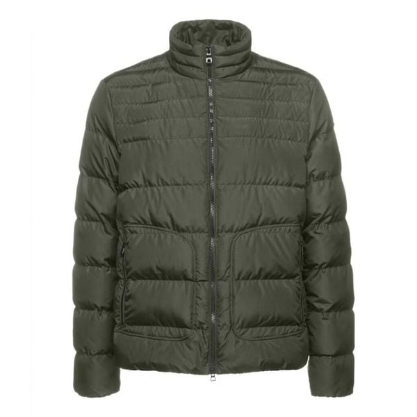 Kurtka GEOX 166123 Zielony. Zielone kurtki Geox, bez wzorów, z tkaniny, bez kaptura. Za 506.99 zł.