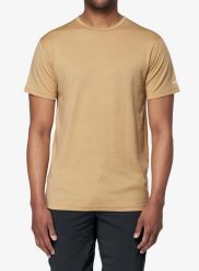 Koszulka termoaktywna Devold Breeze Plus Merino 200 T-Shirt. Brązowe bielizna termoaktywna Devold, l, bez wzorów, z materiału, bez ramiączek. Za 349.99 zł.
