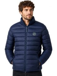 Geographical Norway Kurtka pikowana "Amiglobe" w kolorze granatowym rozmiar: M. Niebieskie kurtki Geographical Norway, m, bez wzorów, bez kaptura. Za 159.95 zł.