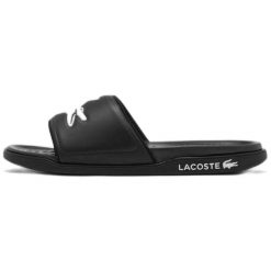 Klapki Sportowe Męskie Lacoste Serve Slide Dual. Czarne klapki LACOSTE. Za 281.60 zł.