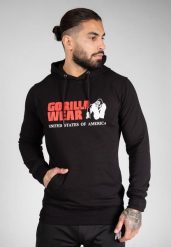Classic Bluza z kapturem - Czarny. Czarne bluzy z kapturem GORILLA WEAR, l, bez wzorów, z bawełny, z kapturem. Za 356.00 zł.