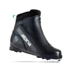 Buty do narciarstwa biegowego Alpina T5 Plus EVE. Czarne buty do biegania Alpina, bez wzorów, bez zapięcia, narciarskie. Za 430.00 zł.