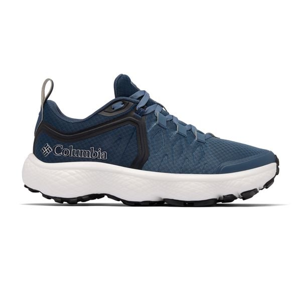 Buty turystyczne męskie Columbia Escape Thrive Titanum. Niebieskie buty trekkingowe Columbia, bez wzorów, bez zapięcia, trekkingowe. Za 449.99 zł.
