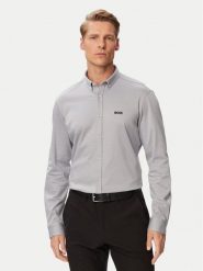 BOSS Koszula St_Motion L 50555946 Zielony ciemny Regular Fit. Zielone koszule Boss, l, bez wzorów, z bawełny, bez kołnierzyka, bez ramiączek. Za 599.99 zł.