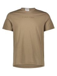 Calvin Klein Koszulka w kolorze jasnobrązowym rozmiar: M. Brązowe bezrękawniki CALVIN KLEIN, m, bez wzorów, z bawełny, bez kołnierzyka, bez ramiączek. Za 104.99 zł.