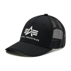 Czapka z daszkiem Alpha Industries. Czarne czapki z daszkiem Alpha Industries, bez wzorów. Za 79.99 zł.