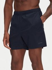Calvin Klein Swimwear Szorty kąpielowe KM0KM01118 Granatowy Regular Fit. Niebieskie kąpielówki Calvin Klein Swimwear, l, bez wzorów, z syntetyku. Za 209.99 zł.