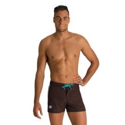 Szorty męskie kąpielówki spodenki kąpielowe na basen plażę Arena X-Short. Brązowe odzież kąpielowa Arena, m, bez wzorów, sportowe. Za 129.99 zł.