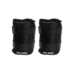 Obciążniki od 0,5 do 5 kg na kostki i nadgarstki na ręce Gorilla Sports. Czarne piżamy GORILLA SPORTS, uniwersalny, bez wzorów, z materiału, bez ramiączek. Za 99.99 zł.