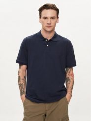 Gap Polo 586306-06 Granatowy Regular Fit. Niebieskie koszulki polo GAP, m, bez wzorów, z bawełny, bez kołnierzyka, bez ramiączek. Za 89.99 zł.