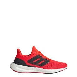Buty Pureboost 23. Czarne buty do biegania Adidas, bez wzorów, z materiału, bez zapięcia, do biegania. Za 649.00 zł.