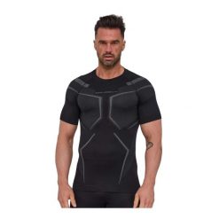 Koszulka męska termoaktywna z krótkim rękawem Brubeck DRY. Czarne bielizna termoaktywna Brubeck, m, bez wzorów, z poliamidu, bez ramiączek, na fitness i siłownię. Za 129.99 zł.