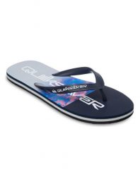 Klapki dla Mężczyzn MOLOKAI STRIPE Niebieski. Niebieskie klapki Quiksilver, z gumy. Za 66.49 zł.