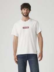 Levi's Koszulka w kolorze białym rozmiar: L. Białe bezrękawniki Levi's®, l, bez wzorów, z bawełny, bez kołnierzyka, bez ramiączek. Za 66.47 zł.