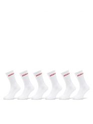 HUGO Skarpety długie 50510187 Biały. Białe skarpety Hugo, bez wzorów, z bawełny. Za 149.99 zł.