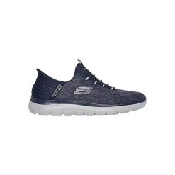 Tenisówki Skechers Model Summits - Key Pace Slip-ins Kolor Niebieski. Niebieskie trampki Skechers, bez wzorów, bez zapięcia. Za 379.99 zł.