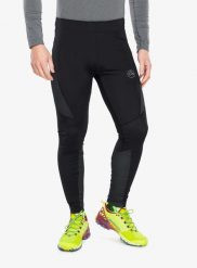 Legginsy do biegania męskie La Sportiva Triumph Tight Pant. Czarne legginsy długie sportowe La Sportiva, l, bez wzorów, z elastanu, do biegania. Za 379.49 zł.