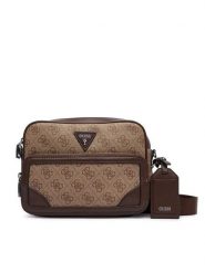 Guess Saszetka Milano HMMIL LP6222 Brązowy. Brązowe saszetki i nerki Guess, z aplikacjami, ze skóry, bez dodatków. Za 414.99 zł.