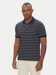 Tommy Hilfiger Polo MW0MW39994 Granatowy Regular Fit. Niebieskie koszulki polo Tommy Hilfiger, m, bez wzorów, z bawełny, bez kołnierzyka, bez ramiączek. Za 319.99 zł.