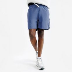 Second Life - Spodenki płócienne męskie Elementals. Niebieskie krótkie spodenki sportowe Decathlon, l, bez wzorów, z materiału. Za 53.99 zł.