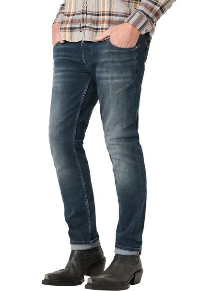 Timezone Dżinsy "Scott" - Slim fit - w kolorze granatowym rozmiar: W34/L34. Niebieskie jeansy Timezone, l. Za 134.95 zł.