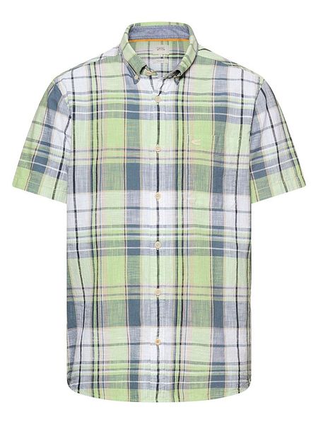 Camel Active Koszula - Regular fit - w kolorze zielonym rozmiar: 4XL. Zielone koszule Camel Active, xl, bez wzorów, z bawełny, bez kołnierzyka, bez ramiączek. Za 134.22 zł.